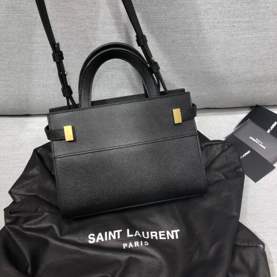 Top Quality Manhattan Nano Shopping Bag In Box Black For Women 8.2in/21cm YSL 5937410SX0W1000