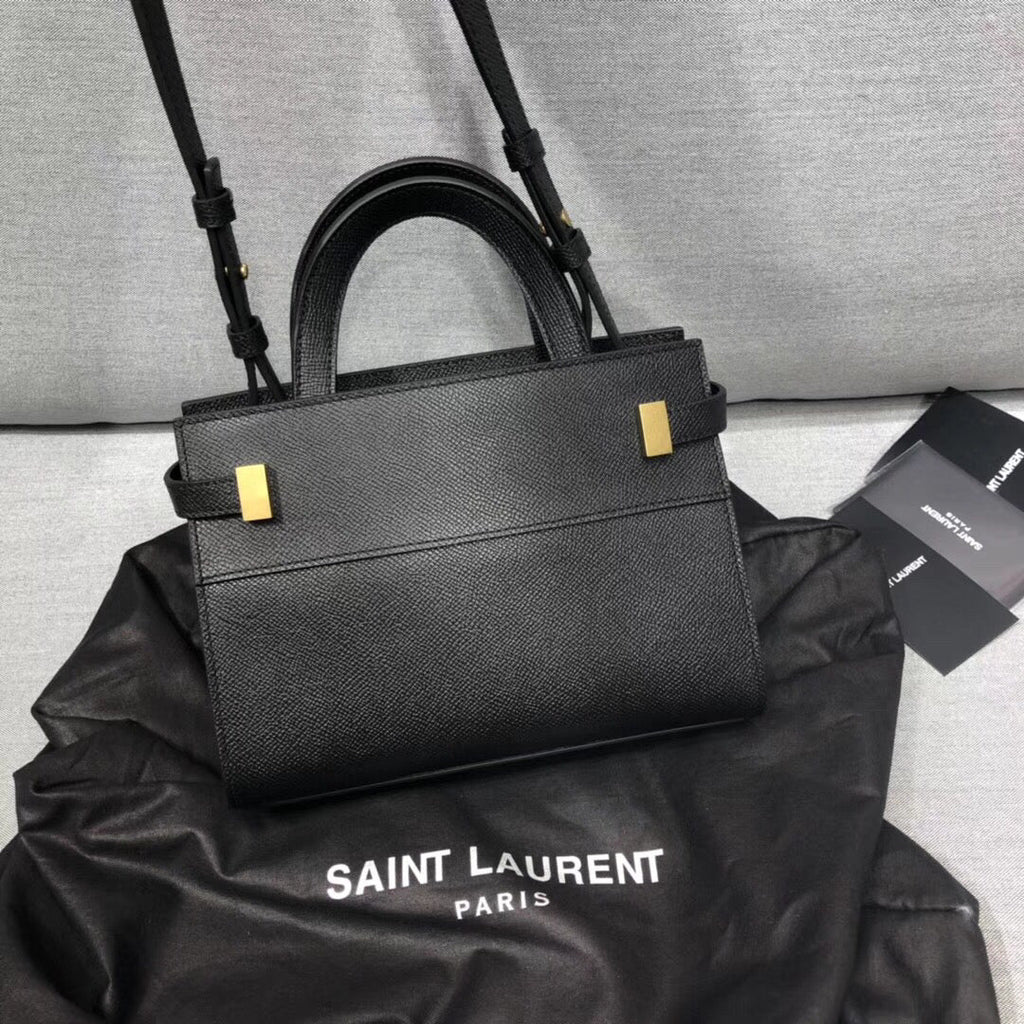 YSSL Manhattan Nano Shopping Bag In Box Black For Women 8in/21cm YSL 5937410SX0W1000