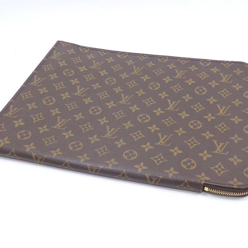 Louis Vuitton Poche Document  Canvas Clutch Bag