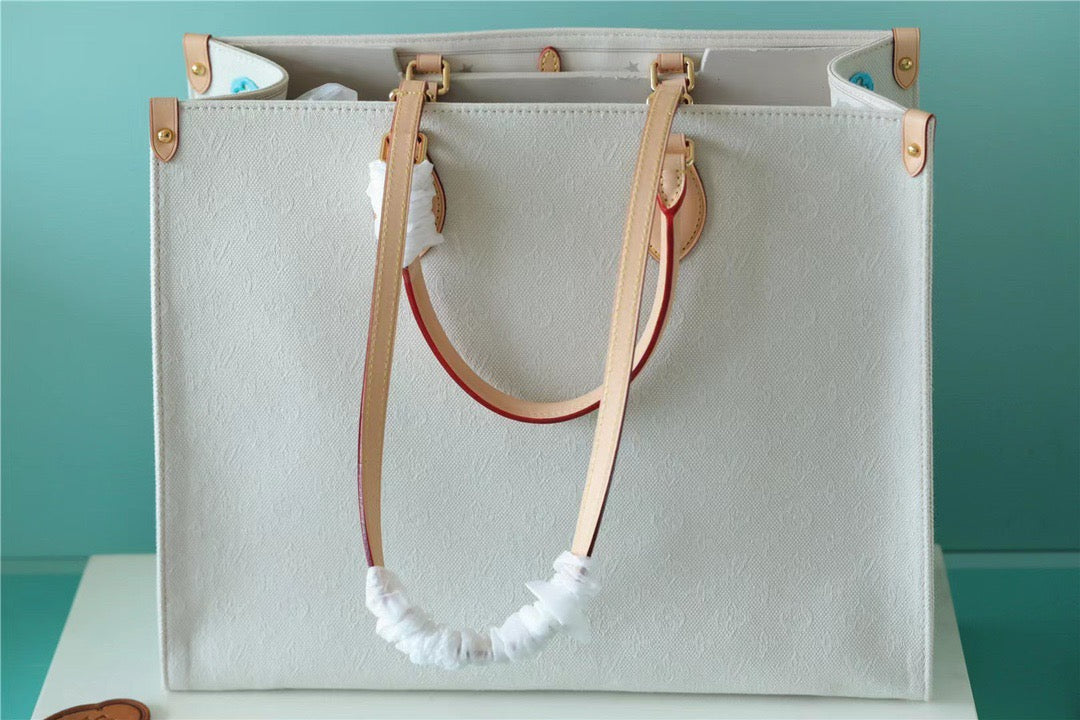 Louis Vuitton Onthego GM Monogram Giant And Rafa White/ Pink For Women,  Shoulder And Crossbody Bags 41cm/16.1in Louis Vuitton
