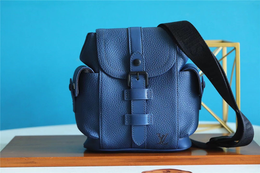 Louis Vuitton Christopher XS Taurillon Blue For Men, Bags, Shoulder And Crossbody Bags 7.7in/19.5cm Louis Vuitton