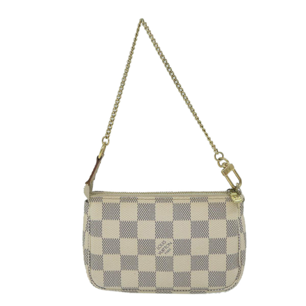Louis Vuitton Pochette Accessoire  Canvas Clutch Bag
