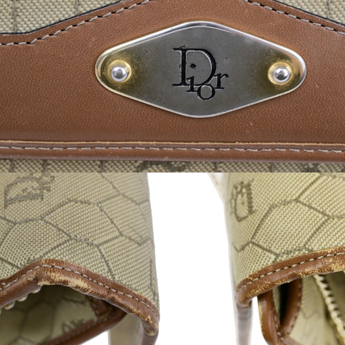 Dior --  Canvas Shoulder Bag