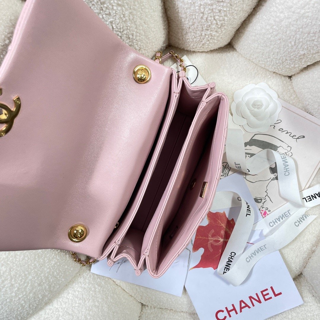 ChanelLarge GlamIap Bag Gold Hardware PiNike For Women Handbags, Shoulder Bags 9.1in/23cm AS3367