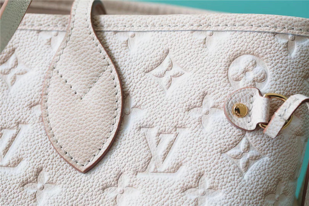 Louis Vuitton Neverfull MM Monogram Empreinte Pale Beige For Women,  Shoulder and Crossbody Bags 12.2in/31cm Louis Vuitton M46231
