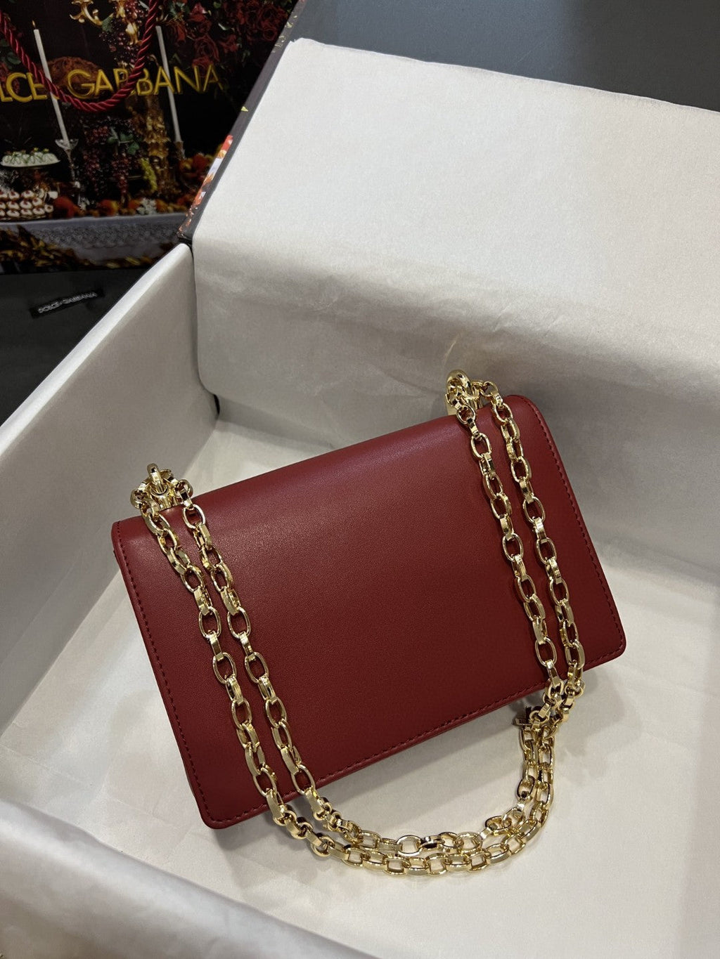 Nappa Girls Shoulder Bag Burgundy For Women 8.3in/21cm GLAMIÃ‚Â 