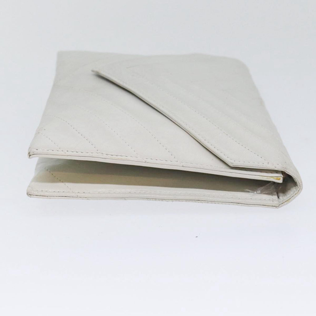 Saint Laurent Enveloppe  Leather Clutch Bag ()