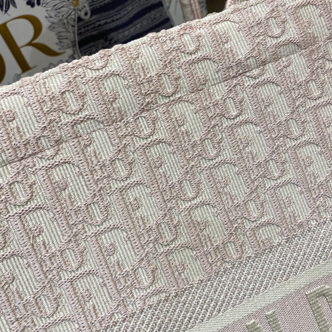 Dior Large Book Tote Rose Des Vents Oblique Embroidery, Pink, For Women Women’s Handbags, Shoulder Bags, 42cm CD