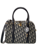 Dior Oblique Canvas & Leather Bowling Bag