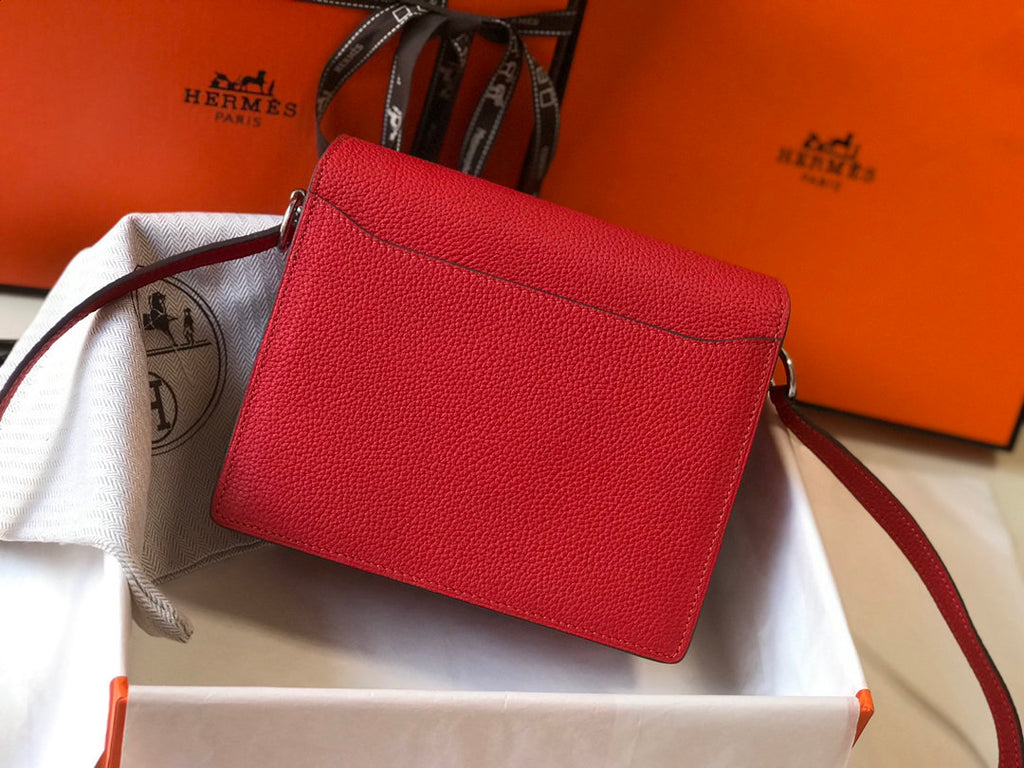 Mini Evercolor Sac Roulis 19 Red For Women, Handbags, Shoulder Bags 7.5in/19cm
