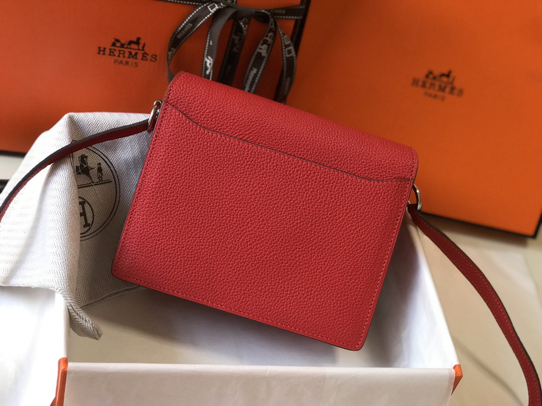 Mini Evercolor Sac Roulis 19 Red For Women, Handbags, Shoulder Bags 7.5in/19cm