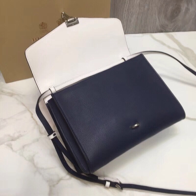 Small Macken Colorblock Crossbody Black/White Bag For Women, Bags 9.5in/24cm