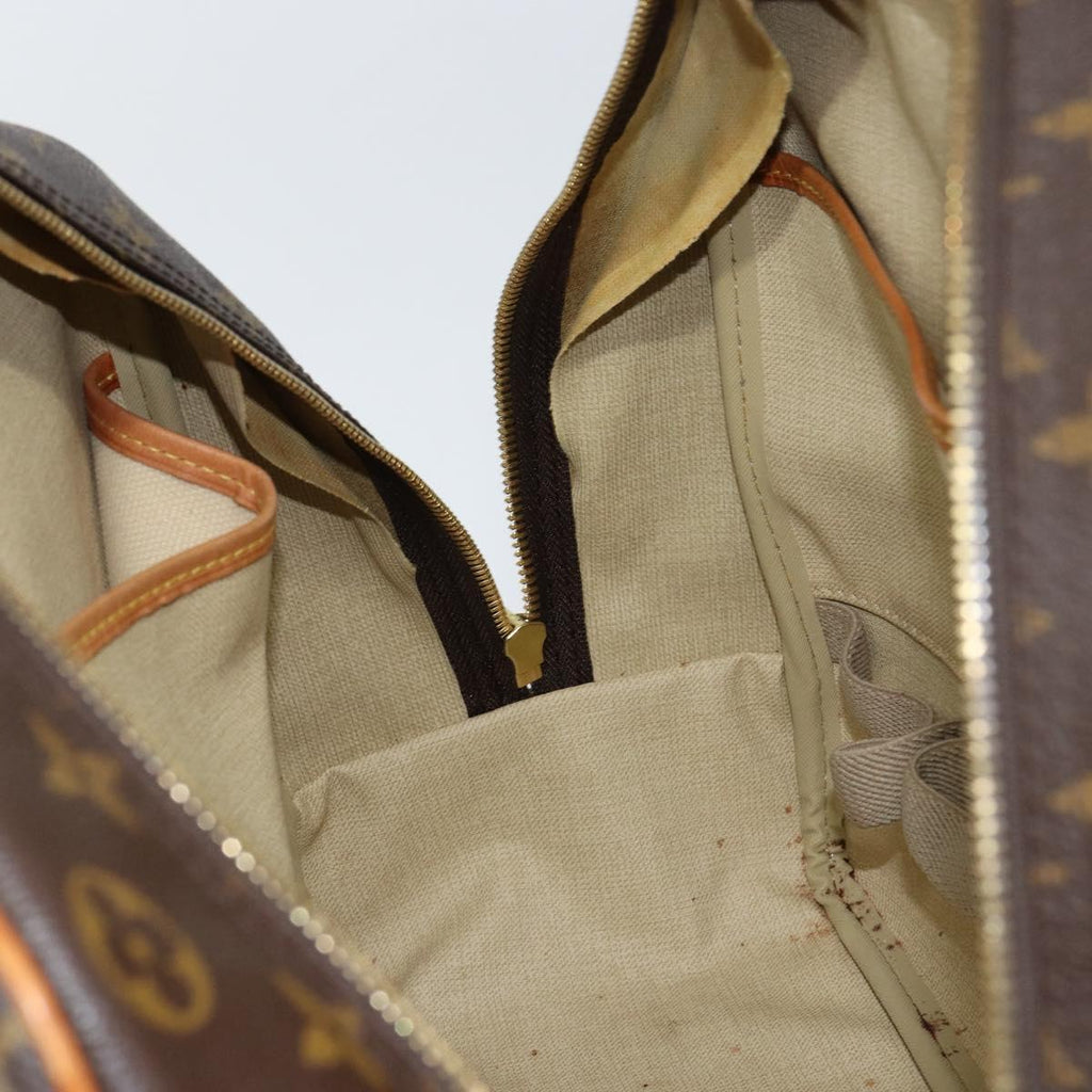 Louis Vuitton Deauville Handbag Monogram Canvas Brown Canvas Handbag