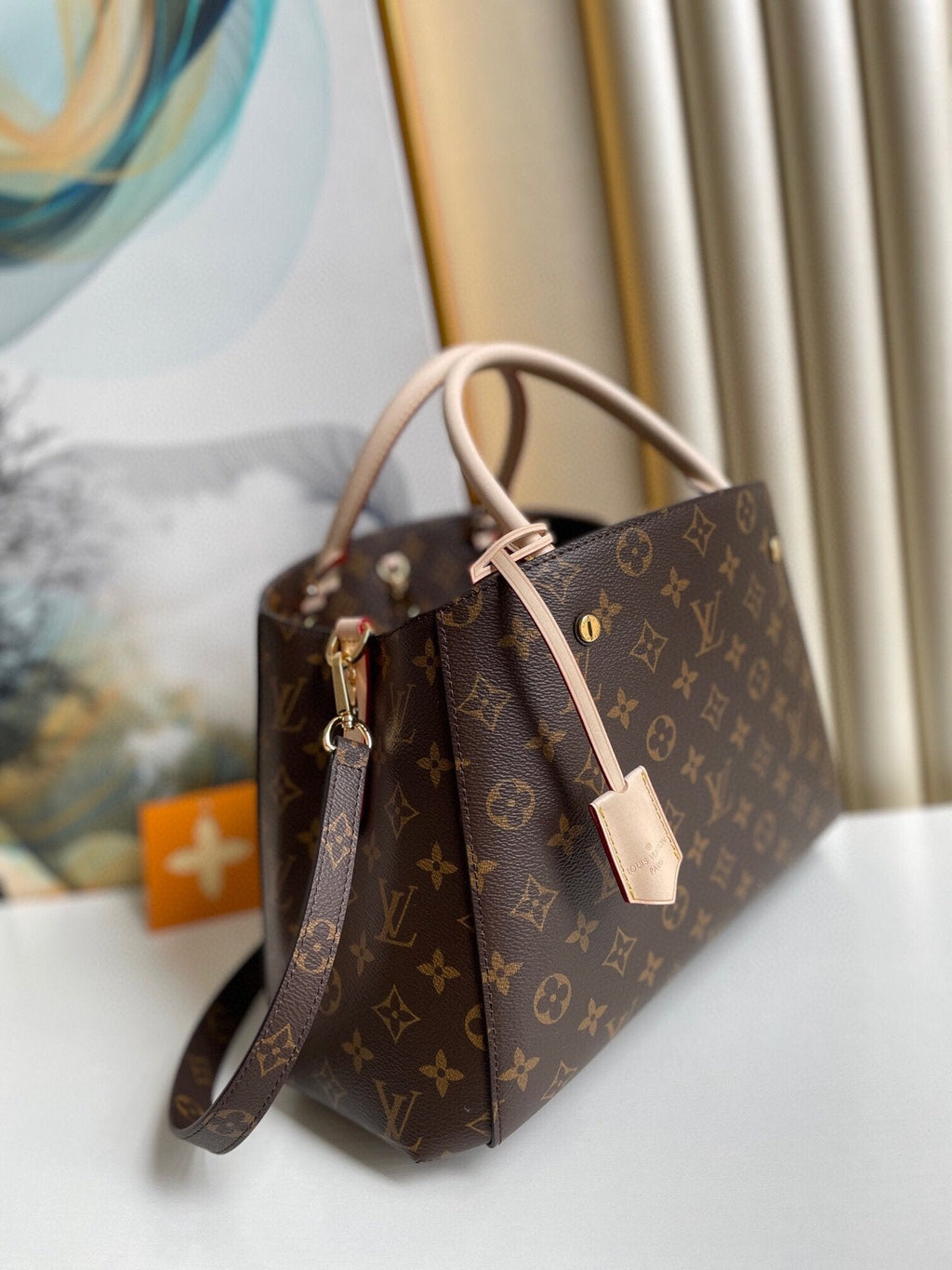 Louis Vuitton Montaigne MM Monogram Canvas For Women,  Shoulder And Crossbody Bags 13in/33cm Louis Vuitton M41056