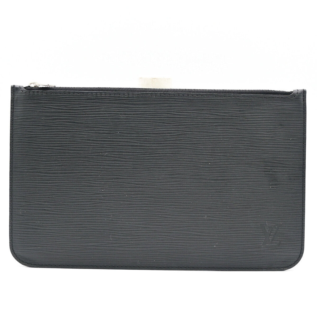 Louis Vuitton Neverfull Pouch  Leather Clutch Bag