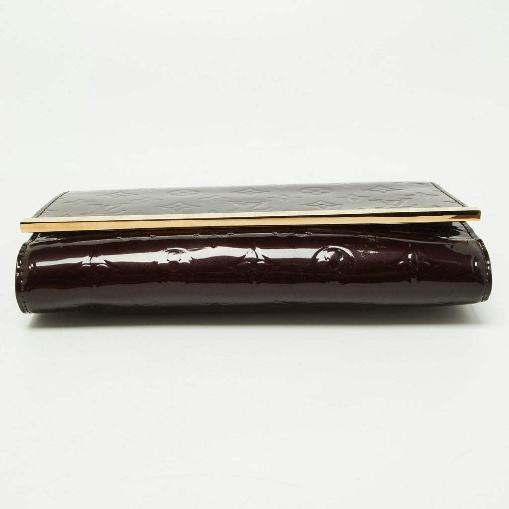 Louis Vuitton Amarante Monogram Vernis Ana Clutch Bag