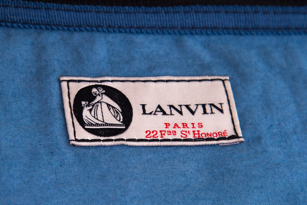 Lanvin Navy Leather Shoulder Bag
