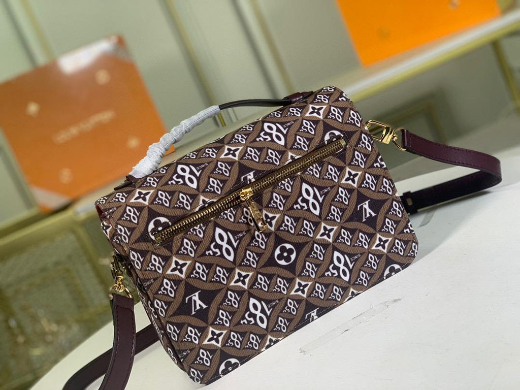 Louis Vuitton Pochette Metis MM Jacquard Since 1854 Brown For Women,  Shoulder And Crossbody Bags 9.8in/25cm Louis Vuitton