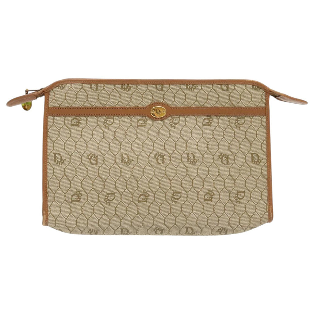 Dior Honeycomb  Canvas Clutch Bag