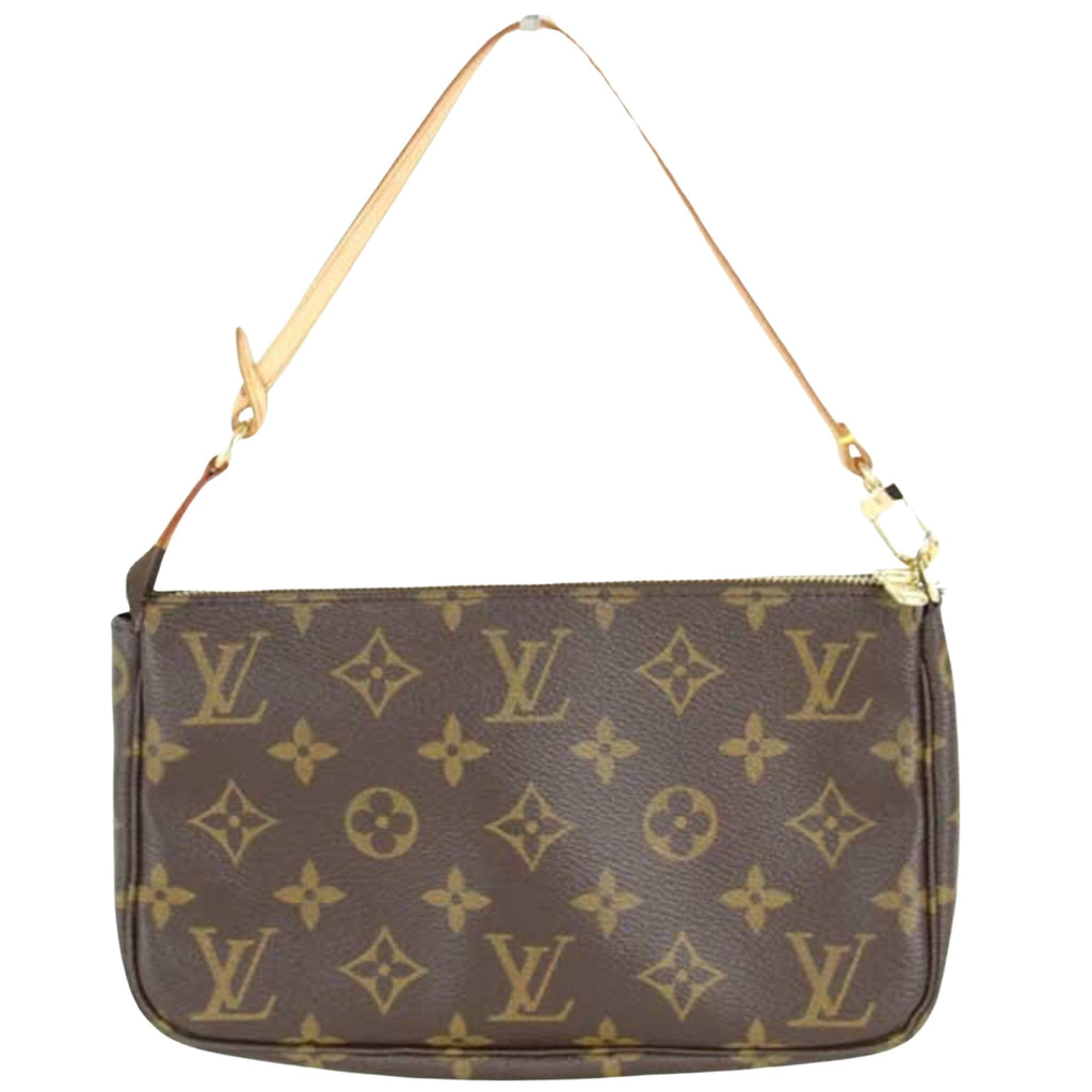 Louis Vuitton Pochette Accessoire  Canvas Clutch Bag