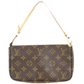 Louis Vuitton Pochette Accessoire  Canvas Clutch Bag