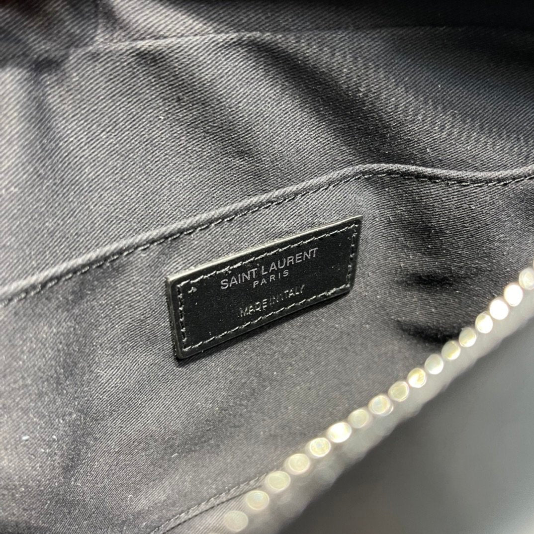 Top Quality Lou Camera Bag Black With Silver Toned Hardware For Women 9in/23cm YSL 612544DV7041000
