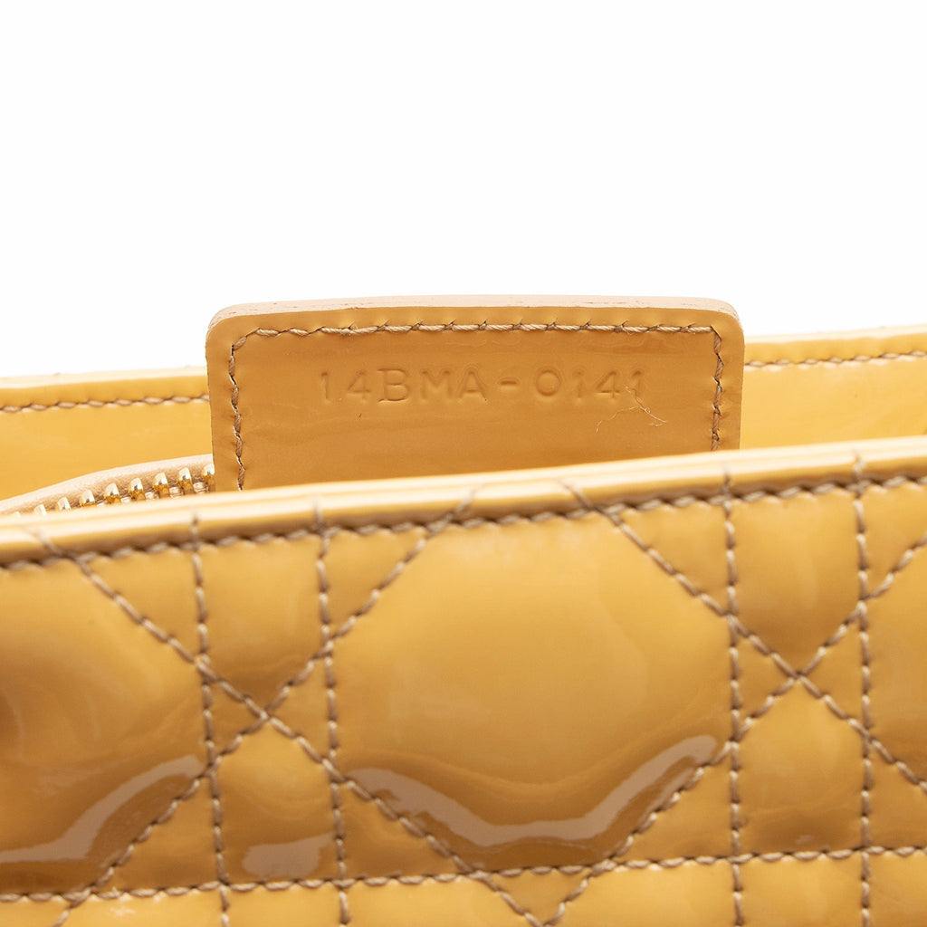 Dior  Leather Lady Dior Medium Tote