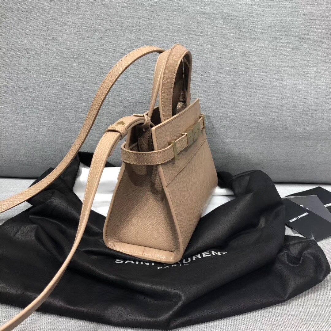 Top Quality Manhattan Nano Shopping Bag In Box Beige For Women 8.2in/21cm YSL