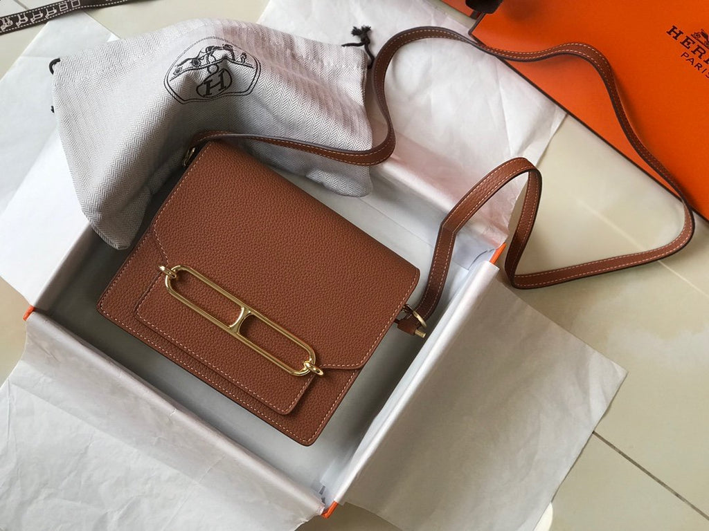 Mini Evercolor Sac Roulis 19 Brown For Women, Handbags, Shoulder Bags 7.5in/19cm
