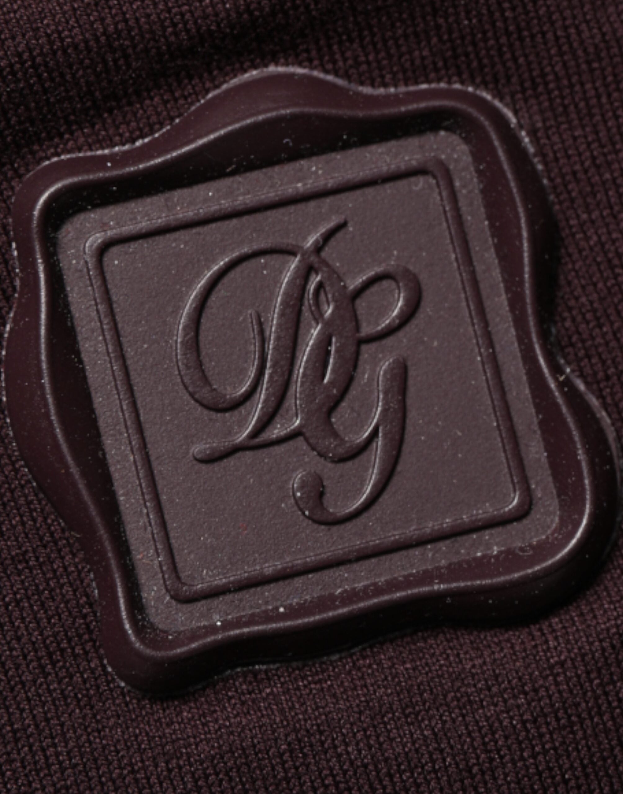 Dolce & Gabbana Brown Logo Plaque Cotton Crew Neck T-shirt