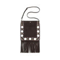 Valentino Garavani Brown Suede Leather Shoulder Bag
