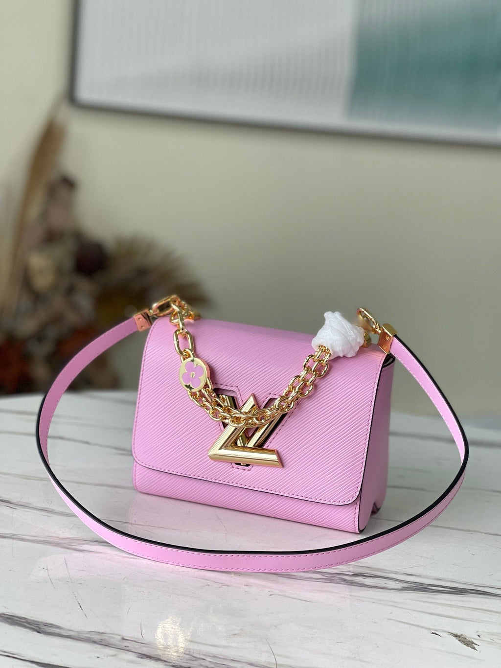 Louis Vuitton Twist PM Monogram Flower Wisteria Purple For Women,  Shoulder And Crossbody Bags 9.1in/23cm Louis Vuitton M59405