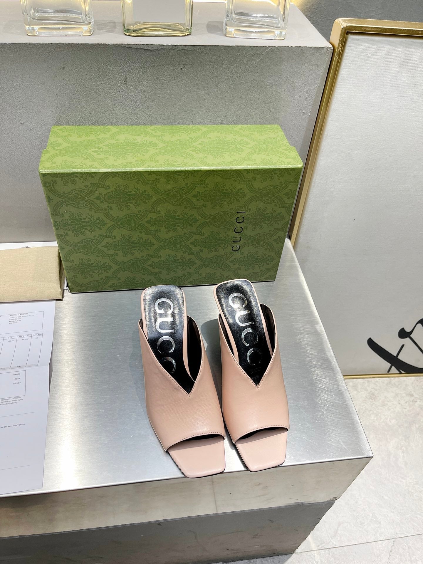 New 1:1 rep Gucci HIGH HEELS 040