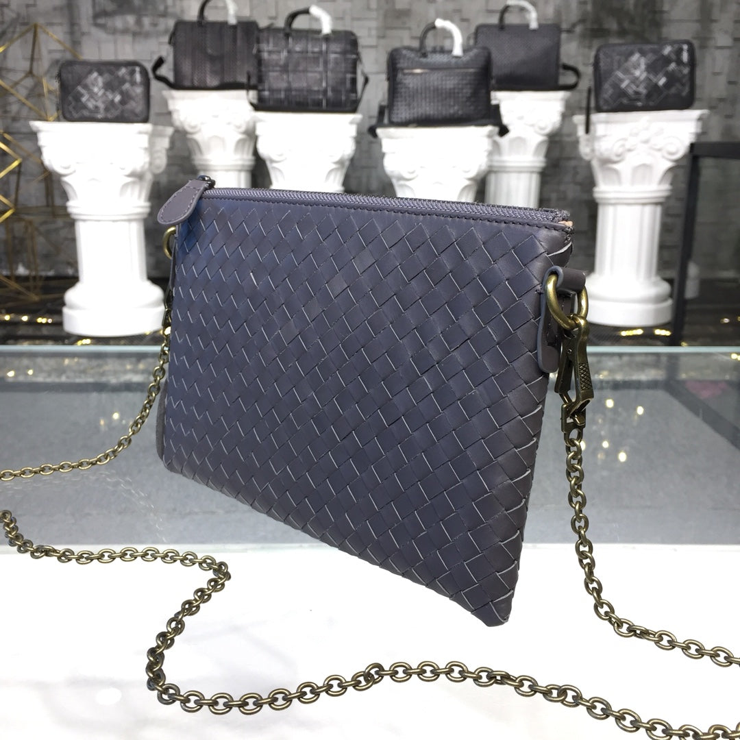 Chain Shoulder Bag Gray, For Women, Women Bags 9.6in/24.5cm