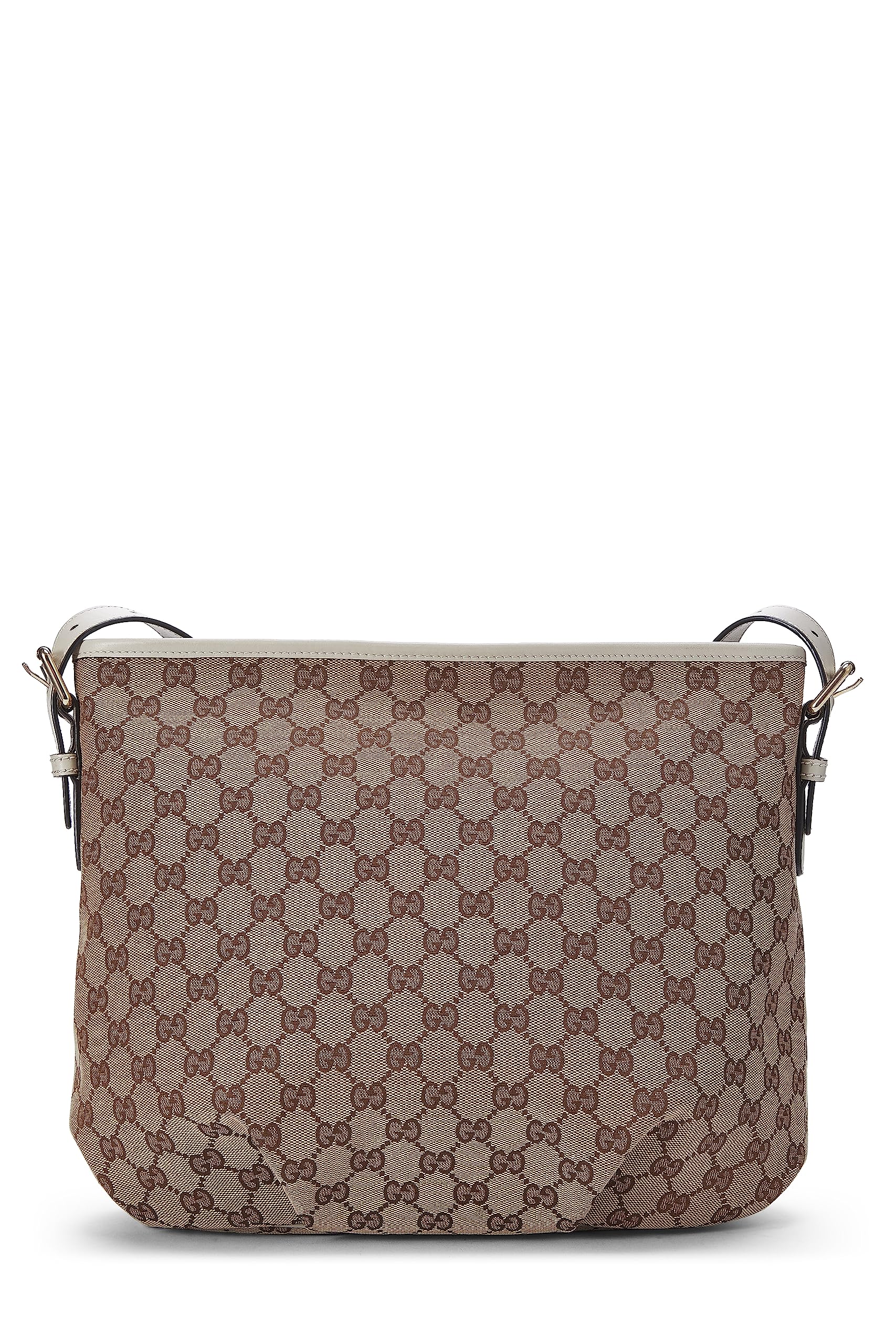 Gucci,  Original Gucci Canvas Zip Pocket Crossbody Large, White