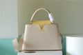 Louis Vuitton Capucines BB Taurillon Creme Beige/ Plume Yellow Berlingot For Women, Women’s Bags, Shoulder And Crossbody Bags 10.6in/27cm Louis Vuitton