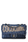 Chanel,  Paris-Cuba Navy Sequin Classic Flap Bag Medium, Navy