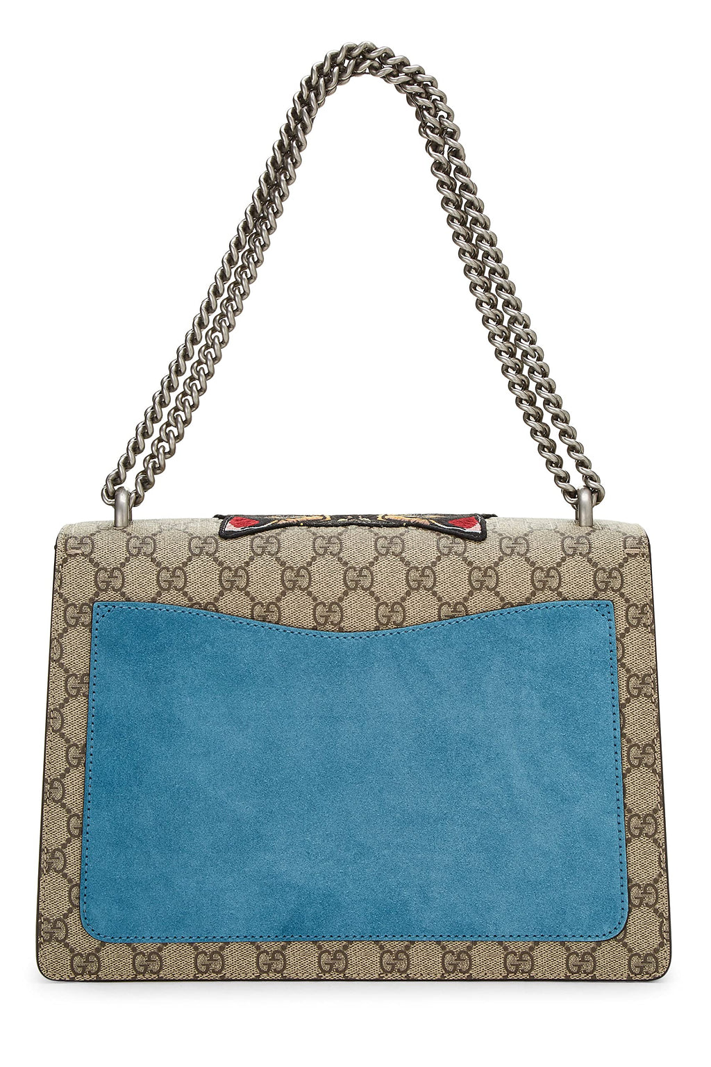 Gucci,  Blue GG Supreme Canvas Embellished Tiger Dionysus Shoulder Medium, Blue