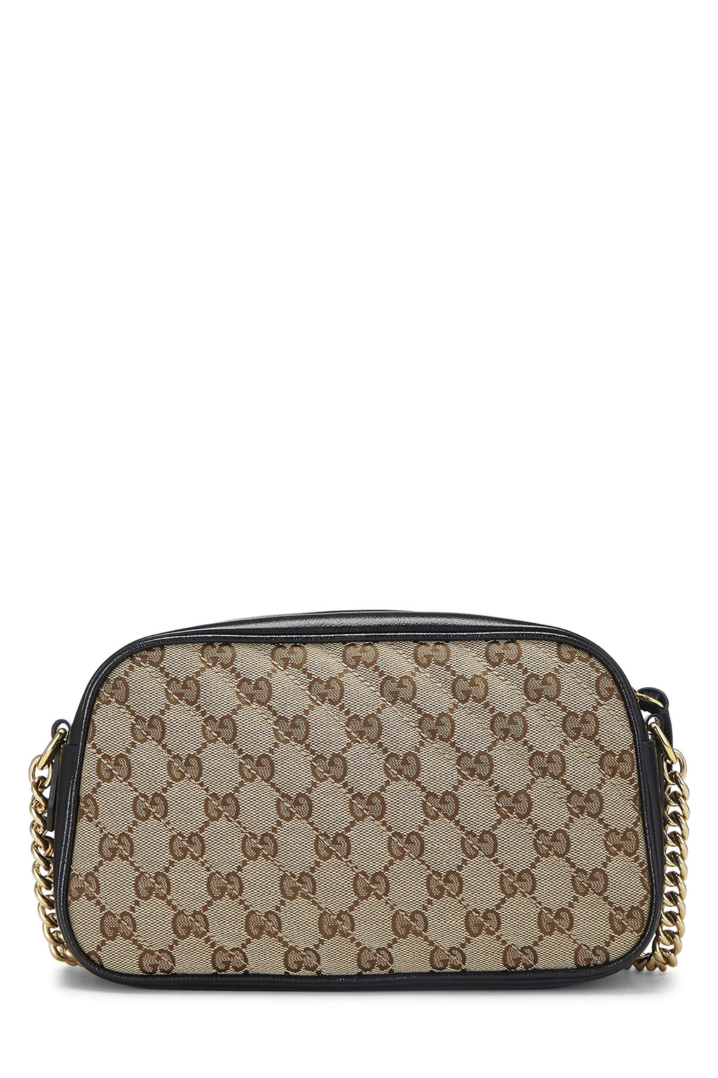 Gucci,  Original Gucci Canvas Marmont Crossbody Small, Black