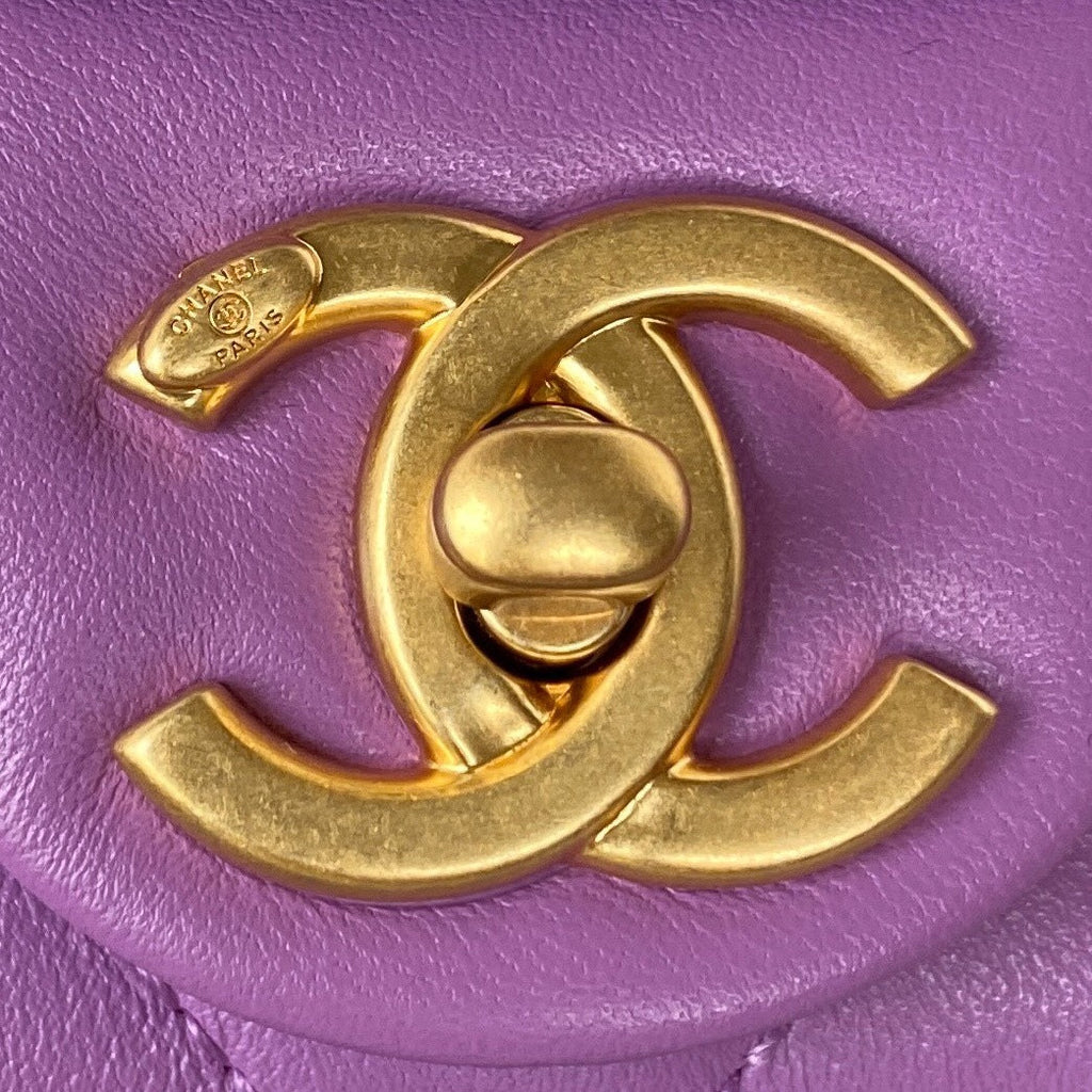 ChanelMini GlamIap Bag Purple For Women Bags Shoulder And Crossbody Bags 6.6in/17cm AS3213