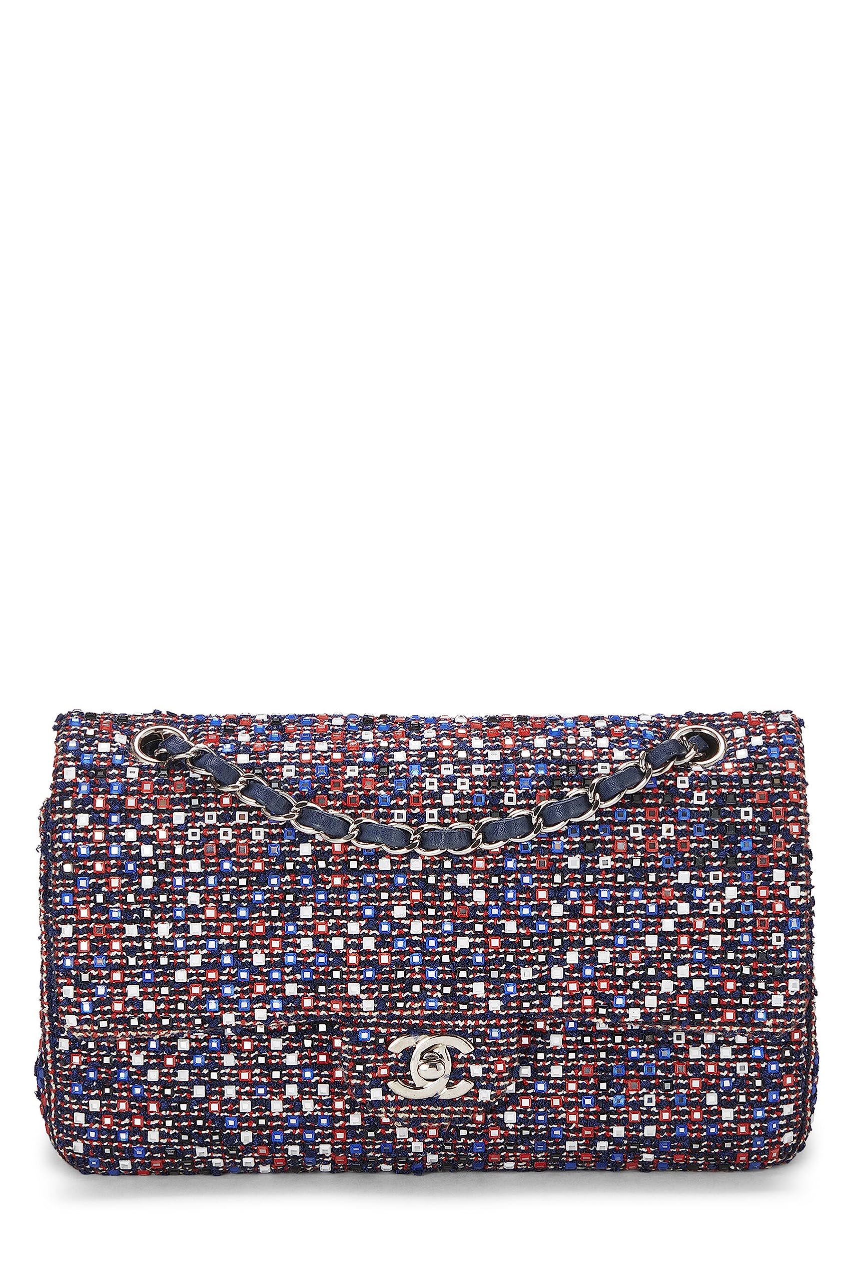 Chanel,  Multicolor Tweed Classic Double Flap Medium, Multi