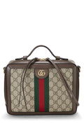 Gucci,  Original GG Supreme Canvas Web Ophidia Shoulder Medium, Brown