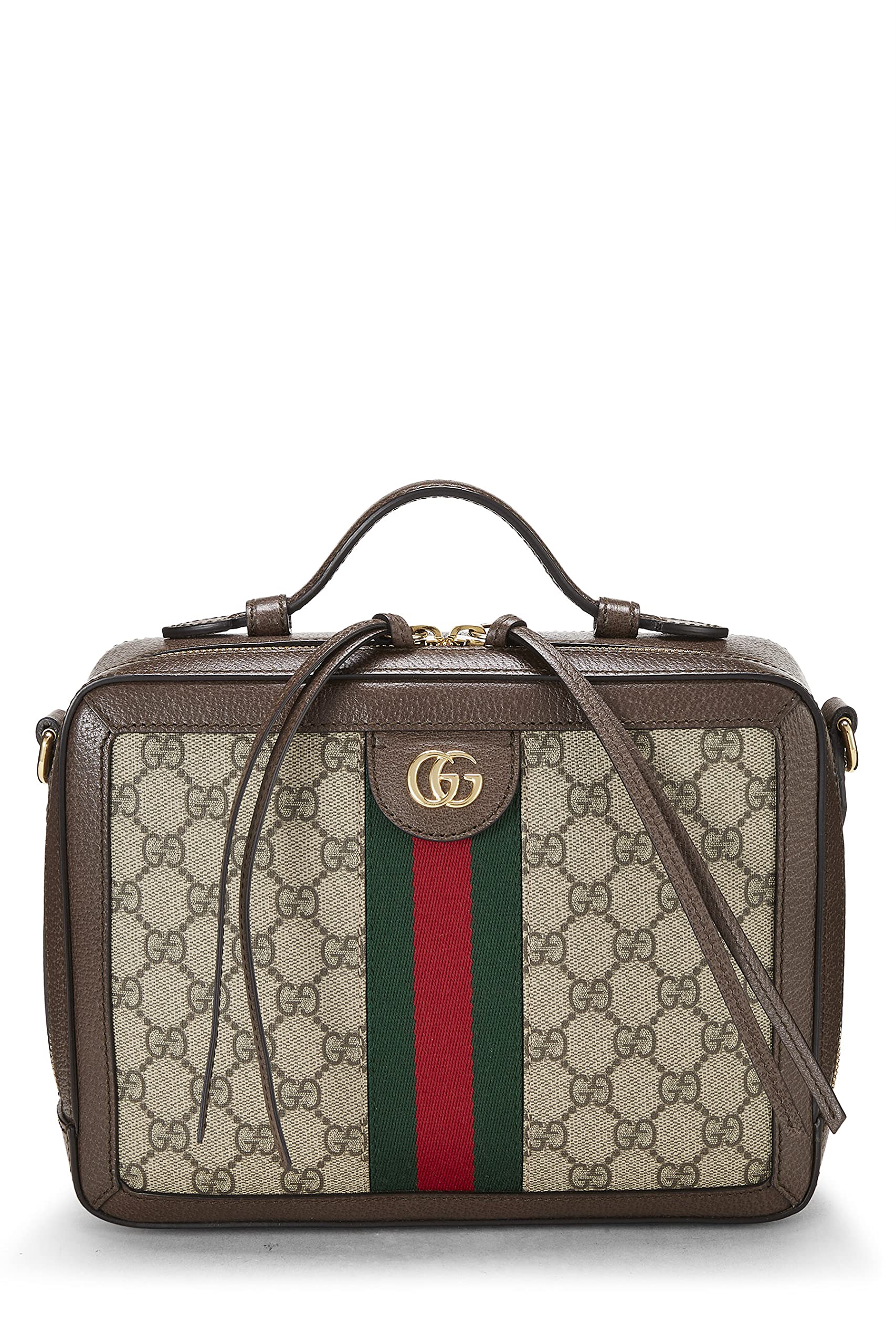 Gucci,  Original GG Supreme Canvas Web Ophidia Shoulder Medium, Brown
