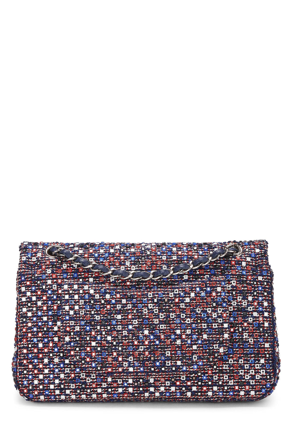 Chanel,  Multicolor Tweed Classic Double Flap Medium, Multi