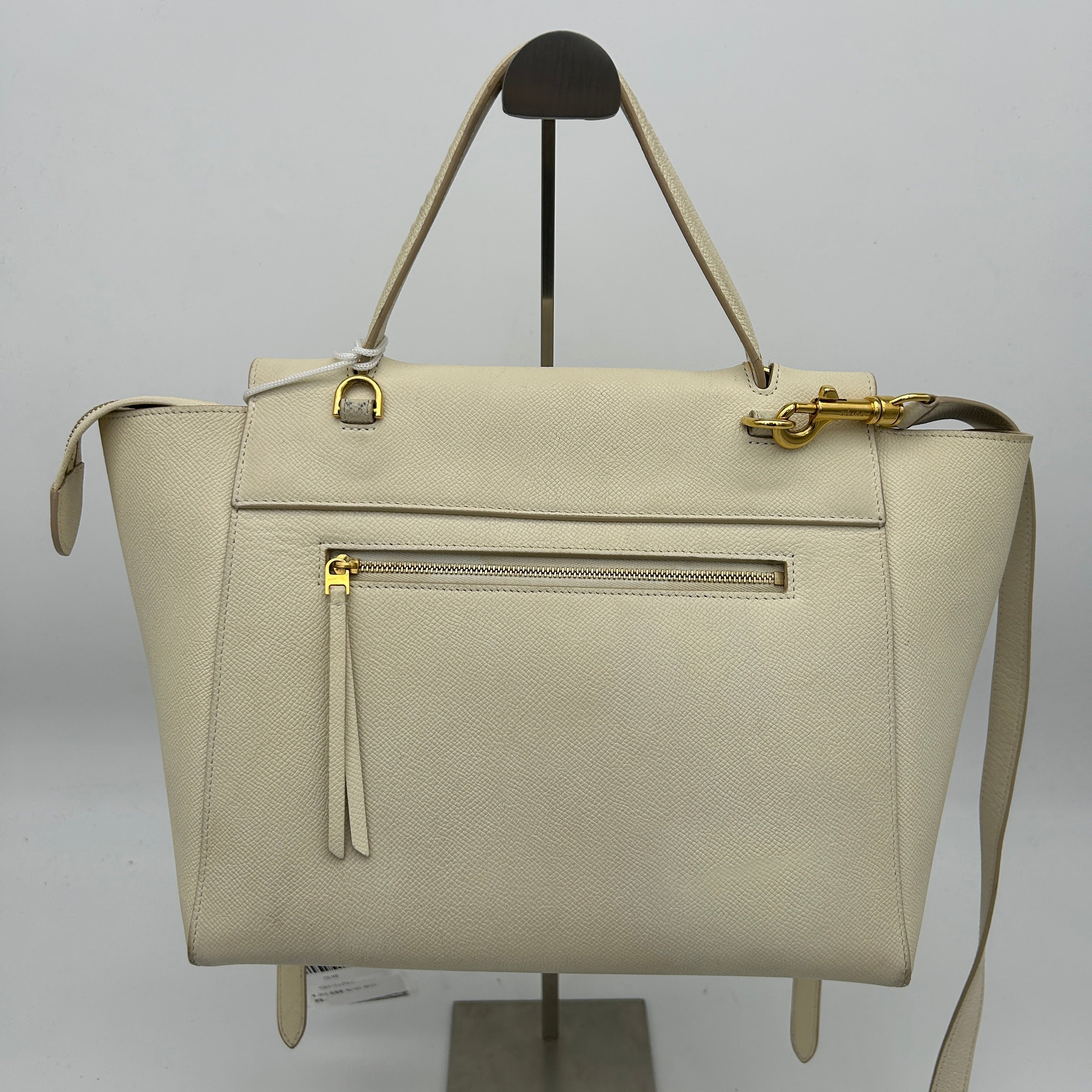 Celineline Beige Belt Shoulder Bag