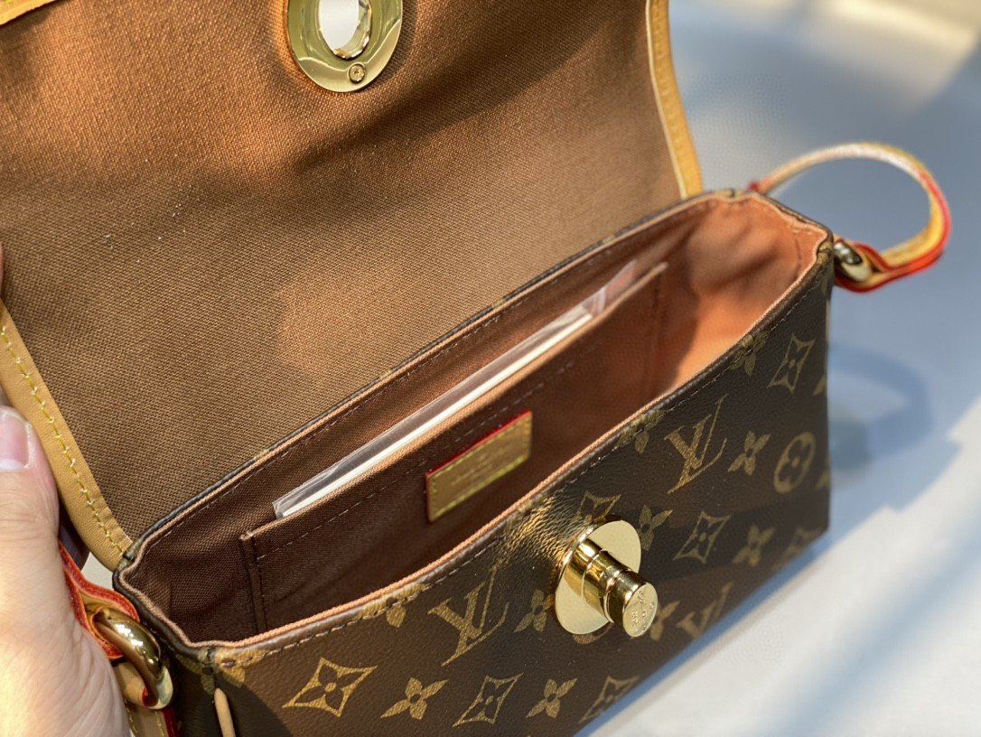 Louis Vuitton Tikal PM Monogram Canvas For Women,  Shoulder Bags 23cm Louis Vuitton M40078