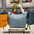 Louis Vuitton Hina MM Bucket Bag Light Blue For Women,  Shoulder And Crossbody Bags 18.1in/46cm Louis Vuitton M52975