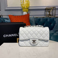 ChanelSmall Classic Handbag SiLouis Vuittoner Hardware White For Women Bags, Shoulder And Crossbody Bags 7.8in/20cm A01113