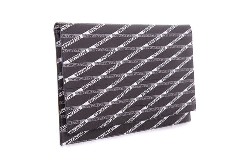 Balenciaga Gre & Black Logo Clutch
