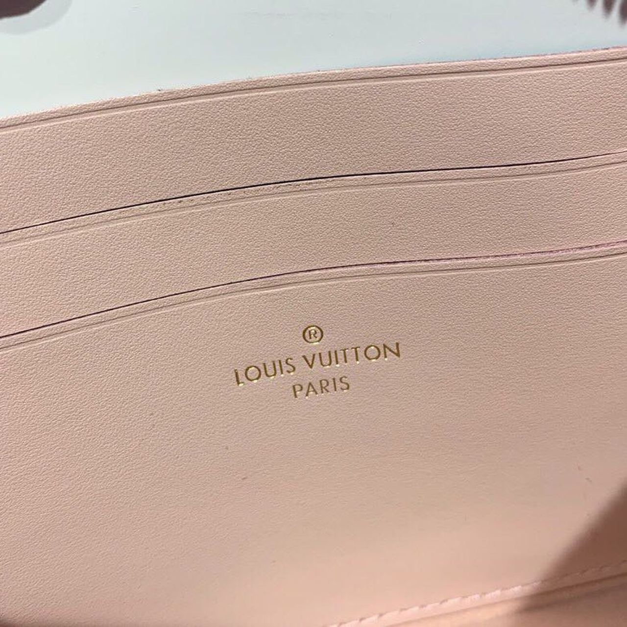Louis Vuitton Pochette Double Zip Damier Ebene Canvas Rose Ballerine Pink For Women, WomenÃƒÂ¢Ã¢â€šÂ¬Ã¢â€žÂ¢s Bags, Shoulder And Crossbody Bags 7.9in/21cm Louis Vuitton N60254